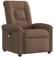 vidaXL Sessel Massagesessel Braun Stoff (1-St) braun