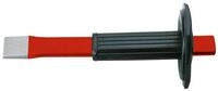 fortis Flachmei&szlig;el, 240 in mm, Schlitzmeissel mit Handschutz 230 / 26 x 7 mm