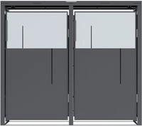 WESTMANN M&uuml;lltonnenbox Tonus 2, BxTxH: 132x80x113 cm, f&uuml;r 2x240 L M&uuml;lltonnen