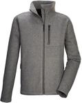 Fleecejacke "GW 47 MN KNTFLC JCKT", Herren, Gr. L, grau (anthrazit), Oberseite:...