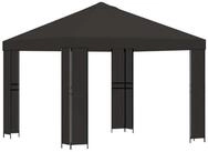 vidaXL Pavillon 3 x 3 m Pavillon 3x3 m Anthrazit Polyester und Stahl 190