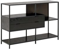 ACTONA GROUP Regal Seaford, Standregal, Regal, Raumteiler, schwarzer...