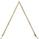 vidaXL Pergola Hochzeitsbogen Hellbraun 202 x 95 x 254 cm Massives Kiefernholz,