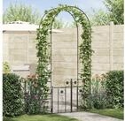 vidaXL Rankgitter 203 x 50 x 218 cm Rankhilfe Rankgitter Gartenbogen Uni Schwarz