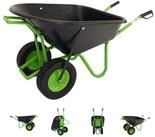 TRUTZHOLM Schubkarre 2-Rad 160L 220kg Gartenschubkarre Vollgummireifen...