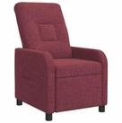 vidaXL Sessel Liegesessel Weinrot Stoff (1-St)
