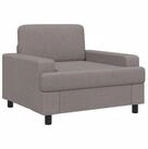 vidaXL Sessel vidaXL Sessel Taupe Stoff