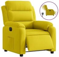 vidaXL Sessel vidaXL Relaxsessel Elektrisch Gelb Samt