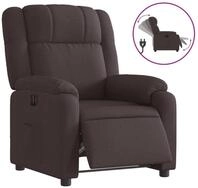 vidaXL Relaxsessel, Sessel Elektrisch Dunkelbraun Stoff