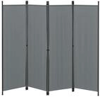 en.casa Paravent, &raquo;Huesca&laquo; Spanische Wand 4-teilig Sichtschutz 200x171cm...