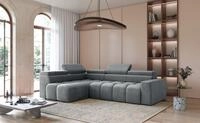 Fun M&ouml;bel Ecksofa Sofa Designersofa DARCY in Stoff Salvador, Ottomane Rechts...