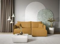 Fun M&ouml;bel Ecksofa Sofa mit Schlaffunktion CALGARY Stoff Curio, inkl....