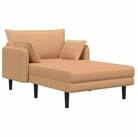 vidaXL Chaiselongue Gro&szlig;e Chaiselongue Beige Boucl&eacute;, 1 Teile beige