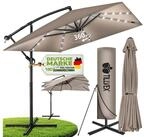 tillvex Sonnenschirm tillvex&reg; Sonnenschirm LED Solar 235 x 235 cm Ampelschirm
