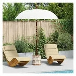 vidaXL Sonnenschirm Balinesischer Sonnenschirm mit Sockel 250 190 x 190 x 250 cm