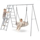 HyperMotion Einzelschaukel HyperMotion XL Spielturm Garten 3in1 Nestschaukel