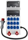Doktorvolt Stromverteiler Baustromverteiler 32A 16A 12x230V Energiez&auml;hler...