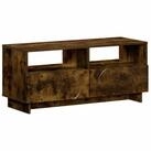 vidaXL TV-Board vidaXL TV-St&auml;nder 90 x 34,5 x 40 cm R&auml;uchereiche Holzwerkstoff