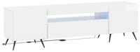vidaXL TV-Board vidaXL LED-TV-Schrank Hochglanz Wei&szlig; Holzwerkstoff