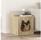vidaXL Tierkorb 42,5 x 40 x 53,5 cm Katzenhaus Sonoma 42,5x40x53,5 cm Spanplatte