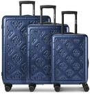 roberto cavalli Trolleyset Florence, 4 Rollen, (3-teilig, 3 tlg), Polyurethan