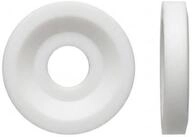 Dubo Dorned Rosette Korrex-Rosetten Kunstoff wei&szlig; Typ 805 100 Stk