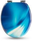 Sanfino WC-Sitz "Wave&ldquo; Premium Toilettendeckel mit Absenkautomatik aus Holz,...