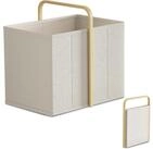 LuxusKollektion W&auml;schekorb W&auml;schekorb Faltbar 65L Bambusstoff Henkel Beige