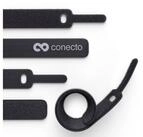 conecto Kabelbinder conecto Klett Kabelbinder 10cm Klettband mit Loop -