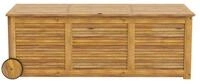 COSTWAY Auflagenbox, 182L, mit wasserdichter Tasche, Rollen & Griff