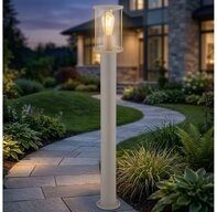 GLOBO LIGHTING LED Au&szlig;en-Stehlampe, Leuchtmittel inklusive, Warmwei&szlig;, LED