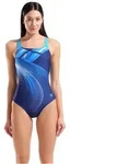 Arena Badeanzug Jellyfish Pro Back Blickdicht und chlorbest&auml;ndig blau 46