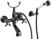 PaulGurkes Wannenmischeinheit (Set, 4-St., Wannenarmatur mit Handbrause und