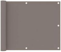 vidaXL Markise vidaXL Balkon-Sichtschutz Taupe 75x300 cm Oxford-Gewebe