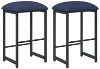 vidaXL Barhocker Barhocker 2 stk. Blau 40 x 32 x 74 cm Holzwerkstoff (2 St)