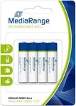 Mediarange 4 Akku AAA 800mAh Nickel-Metall-Hydrid im 4er Blister Akkupacks
