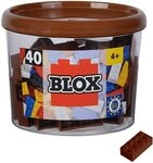 SIMBA Konstruktionsspielzeug Bausteine Blox 40 Teile 8er braun 104114538