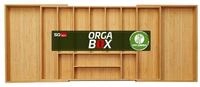SO-TECH&reg; Besteckeinsatz ORGA-BOX&reg; Universal Bambus Besteckkasten verstellbar...