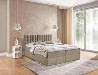 Fun M&ouml;bel Boxbett Schlafzimmerbett TORIBO PREMIUM &Uuml;berl&auml;nge Stoff Coral...