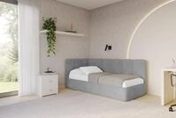 ALTDECOR Jugendbett DEXY (Jugendbett mit Bettkasten und Lattenrost, Polsterbett...