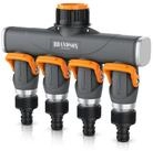 Brandson 4-Wege Verteiler 4-fach Schlauchverteiler, Gartenschlauch...