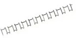GBC Thermo-Bindemappe Drahtbinder&uuml;cken 21 Ringe 10mm VE=100 St&uuml;ck schwarz, (