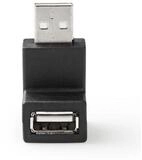 Nedis CCGB60930BK USB-Adapter USB-A Adapter zu USB-A Adapter, F&uuml;r enge Stellen,