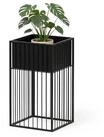 relaxdays Blumenst&auml;nder Metall Blumenst&auml;nder in Schwarz, A