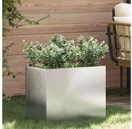 vidaXL Pflanzk&uuml;bel, Garten-Pflanzgef&auml;&szlig; Verzinkter Stahl 50 x 32 x 40 cm