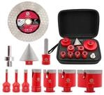 LuxusKollektion Fliesenbohrer Fliesenbohrer Set Diamant Lochs&auml;ge M14 Porzellan