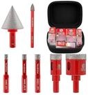LuxusKollektion Fliesenbohrer Fliesenbohrer Diamant Set 7 6 8 10 20 35mm...