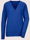 Longpullover MADELEINE "Pullover Kaschmirpullover mit V-Ausschnitt", Damen, Gr. 34,