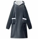 Wohndecke marine - M Wohndecke Kuschel Decken Hoodie Fleece und Flanell, vidaXL
