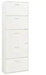 en.casa Schuhschrank &raquo;Sykkylven&laquo; Schuhkipper mit 5 Klappen 169 x 60 x 24 cm...